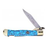 Michael Prater Turquoise Web Swingguard Knife