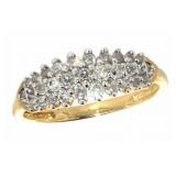 10kt Gold Brilliant 1/3 ct Diamond Dinner Ring