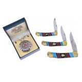 Silverhorse Arrowhead Pocket Watch & Knife Combo