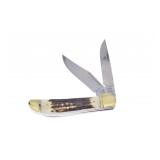 Hen & Rooster Stag Copperhead Knife