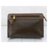 MARIO VALENTINO BROWN CLUTCH HANDBAG
