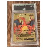 Pokï¿½mon Gold Custom Charizard Card