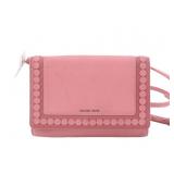 Michael Kors Pink Leather Shoulder Wallet