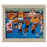 Autographed Mike Tyson Punch-Outt Photo Display