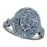 10kt Gold Oval Brilliant 1.00 ct Diamond Ring