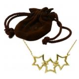 Tiffany & Co. Triple Star 18kt Gold Necklace