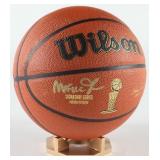Autographed Magic Johnson NBA Basketball