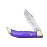Hen & Rooster Purple Matrix Clasp Knife