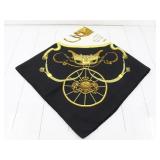 Hermes Black & Gold Scarf