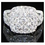 Cushion Cut 2.15 ct VS Lab Diamond Ring