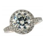 14k Gold 3.63 ct XXX VS Lab Diamond Ring