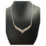 Elegant Diamond Accented Evening Necklace