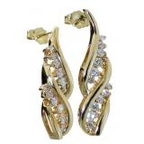 14kt Gold 1.00 ct Natural Diamond Earrings