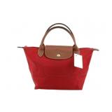 LONGCHAMP Red Pliage Hand Bag