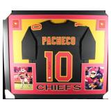 Autographed Isiah Pacheco Custom Framed Jersey