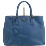 PRADA Blue Leather Handbag