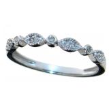 Antique Style Diamond Wedding Band