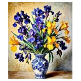 Irises In Vase 3 LTD EDT  Signed Van Gogh Limited