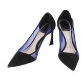 Christian Dior Black & Blue Mesh Heels