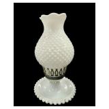 Milk Glass Hobnail Lamp