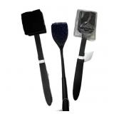 (3) BBQ Grill Cleaning Brushes/Scraper