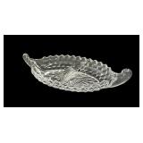 5.5 x 12 ï¿½ Early Fostoria Divided Relish Dish