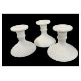 Set of (3) Westmoreland Diamond Pattern Candle