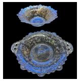 3 Pc Cambridge Chantilly Depression Era Glass
