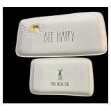 (2) RAE DUNN Trays