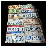 (12) Vintage License Plates