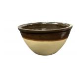5.5 x 10.5 ï¿½  Glazed Pottery Mixing Bowl 1940s