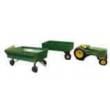 3 Pc John Deere STEEL ERTL Tractor & Trailers