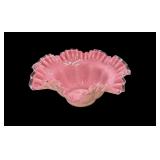 10 ï¿½ Fenton Art Glass Peach Crest Bowl