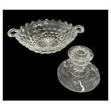 10 ï¿½ Fostoria Bowl & Candle Holder
