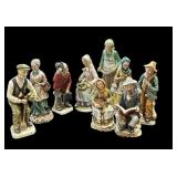 (9) Vintage Bisque Figures