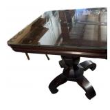 Beautiful Mahogany Glass Top Table-Ready For The