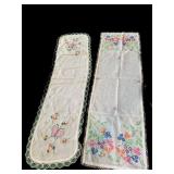 (6) Estate Embroidered Scarves