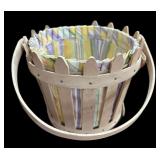 Longaberger Handmade Basket-Double Lined