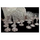 20 + Etched Crystal Stemware