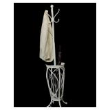 Metal Charleston Eight Hook Coat Rack wï¿½ Umbrella