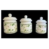 3 Pc Ivy Vacuum Sealed Canister Set