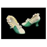 Vintage Miniature Ceramic Shoes