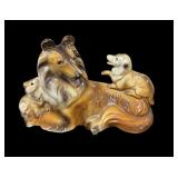 Vintage Collie & Puppies