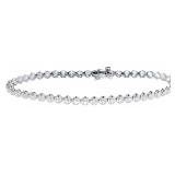 10kt Gold 2.00 ct Round VS Lab Diamond Bracelet