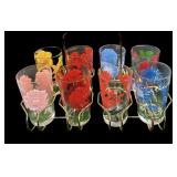 (8) Peanut Butter Glasses & Carrier