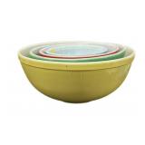 Primary Colors (4) Pc Set Pyrex Mixing Bowls