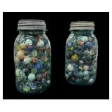 Ball Mason Quart Jar of Marbles