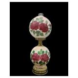 Gone With The Wind Red Rose Hand Painted Lamp