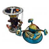 2 Vintage Tin Wind-Up Toys