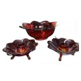 Fenton 3 Pc Console Set